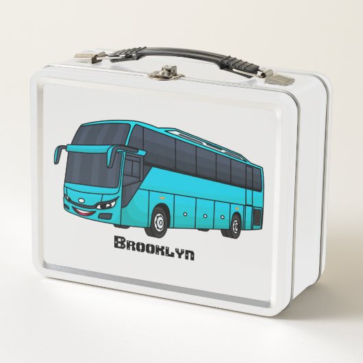 Moderne illustratie cartoon passagiersbus (Voorkant)