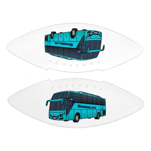 Moderne illustratie cartoon passagiersbus american football (Panelen)