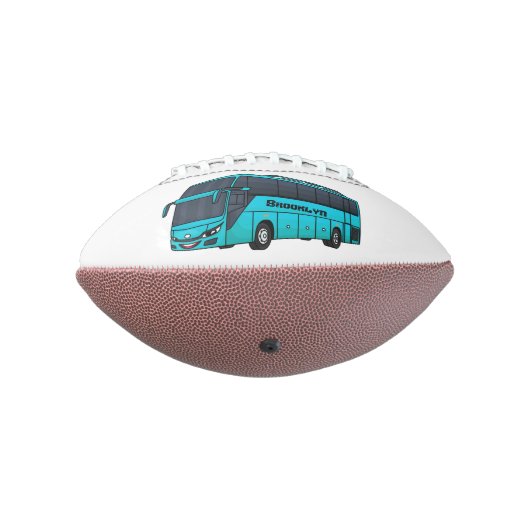 Moderne illustratie cartoon passagiersbus american football (Gedraaid 270)