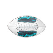 Moderne illustratie cartoon passagiersbus american football (Voorkant)