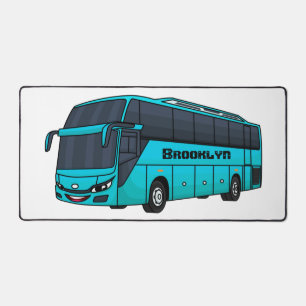Moderne illustratie cartoon passagiersbus bureaumat