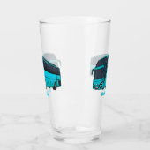 Moderne illustratie cartoon passagiersbus glas (Links)