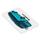 Moderne illustratie cartoon passagiersbus magneet (Rechterzijde)