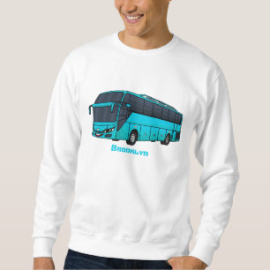 Moderne illustratie cartoon passagiersbus trui
