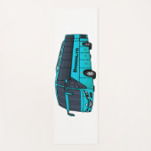 Moderne illustratie cartoon passagiersbus yogamat (Voorkant)