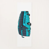 Moderne illustratie cartoon passagiersbus yogamat (Achterkant)