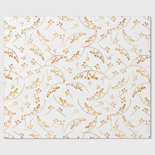 Moderne illustratie goudbessen cadeaupapier (Vlak)