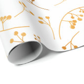 Moderne illustratie goudbessen cadeaupapier (Rol Hoek)