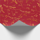 Moderne illustratie goudbessen cadeaupapier (Hoek)