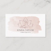 Moderne illustratie Massage Therapist Business Car Visitekaartje (Voorkant)