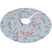 Moderne illustratie rode blauwe bessen kerstboom rok (Gekanteld)