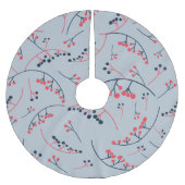 Moderne illustratie rode blauwe bessen kerstboom rok (Voorkant)