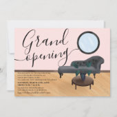 Moderne illustratie schoonheidssalon grote opening kaart (Voorkant)