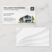 Moderne illustratie thuis | QR-code Visitekaartje (Voorkant / Achterkant)