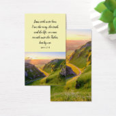 Moderne illustratie van de Inspirerend Bijbelversi Visitekaartje (Bureau)