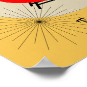 Moderne illustratie van de stijl van de Retrostijl Poster (Hoek)