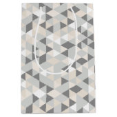 Moderne illustratie van geo-patroon medium cadeauzakje (Voorkant)