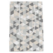 Moderne illustratie van geo-patroon medium cadeauzakje (Achterkant)