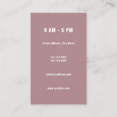 Moderne illustratie van het hoofdprofiel van honde visitekaartje (Achterkant)