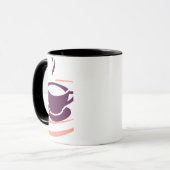 Moderne Illustratie van Koffiekop Mok (Voorkant links)