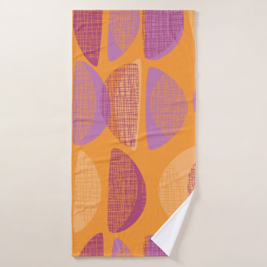 Moderne illustratie van moderne stijl uit de midde badhanddoek (Badhanddoek)