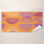 Moderne illustratie van moderne stijl uit de midde badhanddoek (Badhanddoek)