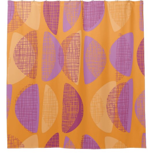 Moderne illustratie van moderne stijl uit de midde douchegordijn (Voorkant)
