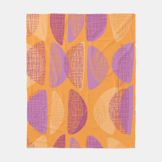 Moderne illustratie van moderne stijl uit de midde fleece deken (Voorkant)