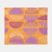 Moderne illustratie van moderne stijl uit de midde fleece deken (Voorkant (Horizontaal))