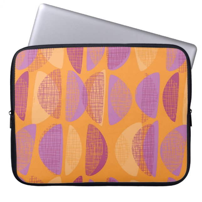 Moderne illustratie van moderne stijl uit de midde laptop sleeve (Voorkant)