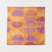 Moderne illustratie van moderne stijl uit de midde wandkleed (Voorkant (horizontaal))