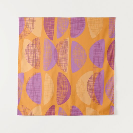 Moderne illustratie van moderne stijl uit de midde wandkleed (Voorkant)