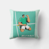 Moderne Illustratie van Sportthema Sportspeler Soc Kussen (Achterkant)