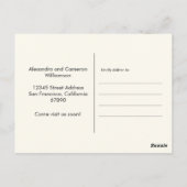 Moderne illustratie We hebben een nieuw adres verp Briefkaart (Achterkant)