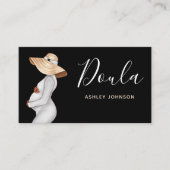 Moderne illustratie zwangerschap zwangerschap visitekaartje (Voorkant)