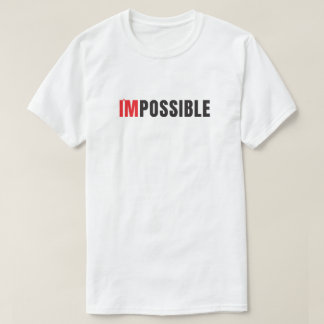 Moderne 'I'm Possible' Minimalistische Typografie T-shirt