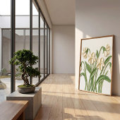 Moderne Impasto Paarse Muur Kunst Canvas Print
