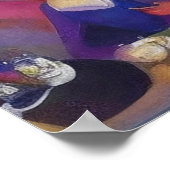 Moderne impressionist Een drukke bar Poster (Hoek)