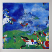 Moderne impressionist Een oude Chinese strijd