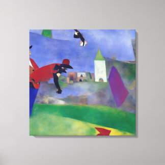 Moderne impressionist na het duel canvas afdruk