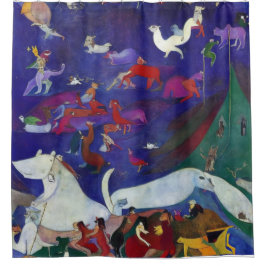 Moderne impressionist Noah's Ark 1 Douchegordijn