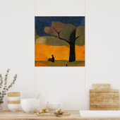 Moderne impressionist rustige tijd poster (Keuken)