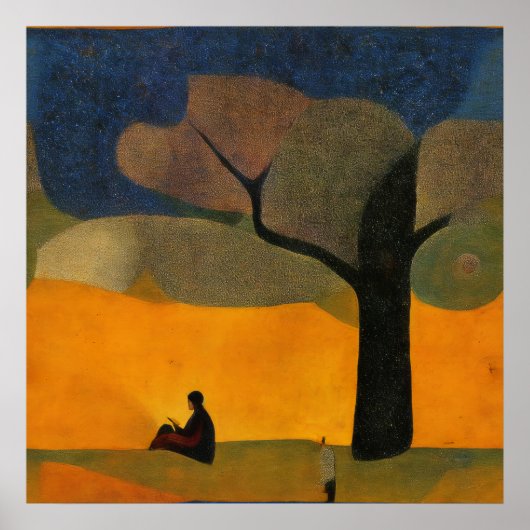 Moderne impressionist rustige tijd poster (Voorkant)