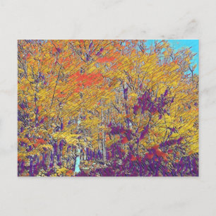 moderne impressionist Trees Briefkaart