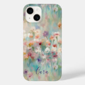 Moderne impressionistische bloemen Case-Mate iPhone case (Achterkant)