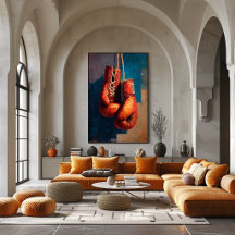 Moderne Impressionistische Bokshandschoenen Kracht
