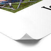 Moderne In Lieve Herinnering 4 Foto Rouw Aandenken Poster (Hoek)