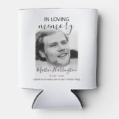 Moderne 'In Loving Memory' Foto Blikjeskoeler (Voorkant)