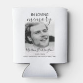 Moderne 'In Loving Memory' Foto Blikjeskoeler (Achterkant)