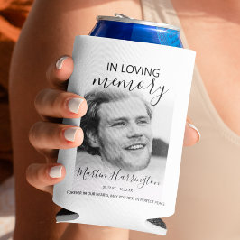 Moderne 'In Loving Memory' Foto Blikjeskoeler